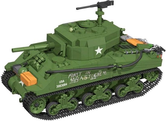 COB  WWII Sherman M4A3E2 "Jumbo" - Constructiespeelgoed - Modelbouw - Legervoertuig van Cobi