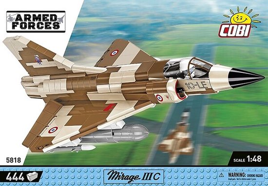 Cobi 5818 - Mirage IIIC Vexin - Armed Forces - 444 onderdelen - Bouwdoos van COBI
