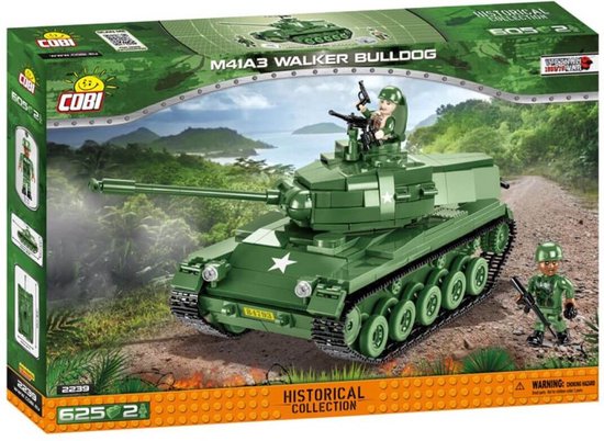 Cobi Bouwpakket M41a3 Tank Junior 1:72 Groen 625-delig van COBI