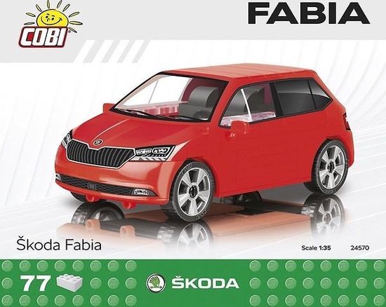 Cobi Bouwpakket Škoda Fabia Jongens Rood 77-delig van COBI