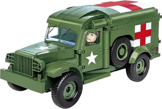 Cobi Bouwset Dodge Wc-54 Ambulance Donkergroen 294-delig van COBI
