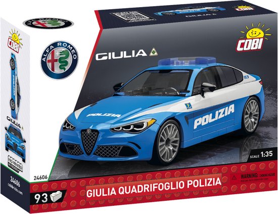 COBI Giulia Quadrifoglio Politie - COBI-24606 van COBI