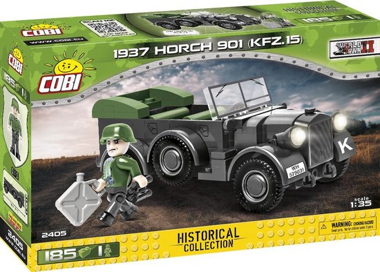 COBI Historical Collection WWII 1937 Horch 901 - Constructiespeelgoed - Bouwpakket - Modelbouw van COBI