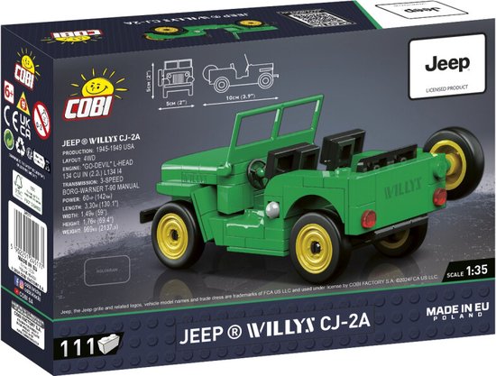 COBI Jeep Willys CJ-2A - COBI-24517 van COBI