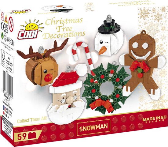 COBI Kerstboomdecoratie - Sneeuwpop - COBI-20012 van COBI