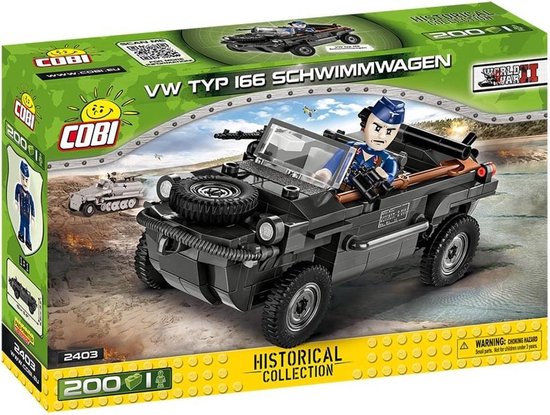 Cobi Klocki VW Typ 166 Schwimmwagen - Constructiespeelgoed - Bouwpakket - Modelbouw van COBI