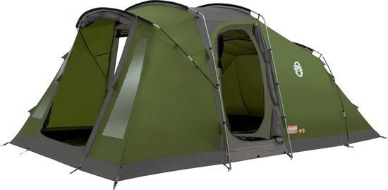 Coleman Vespucci 4 Tunneltent - Familietent 4 persoons - XXL slaapcabines - SPF 50 zonbescherming - Groen van Coleman