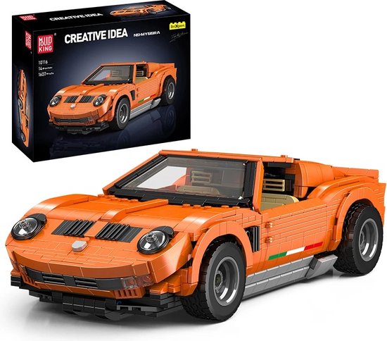 Comnox - Mould King Oranje Mura Sportwagen - 1607 Stukjes - LEGO Compatible - Technisch Speelgoed van Mould King