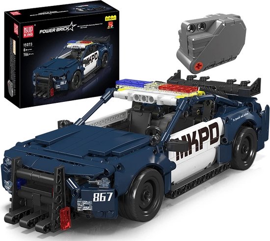 Comnox - Mould King - Politieauto Bouwset 786 Stuks - Pull-Back Functie - Compatibel met LEGO - Technisch Speelgoed - Police Car Toy Set van Merkloos