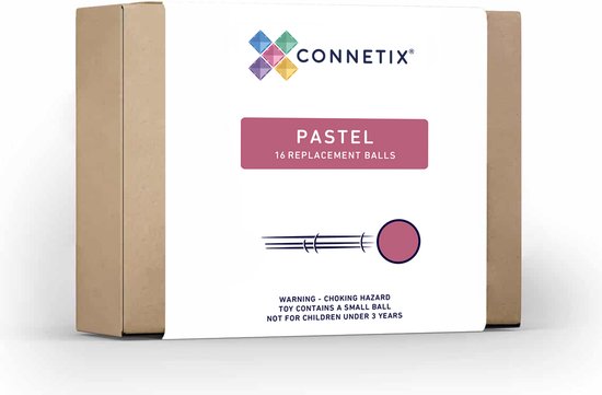 CONNETIX - Magnetisch Tegels - Pastel Ballenpakket - 16 Stuks van Connetix