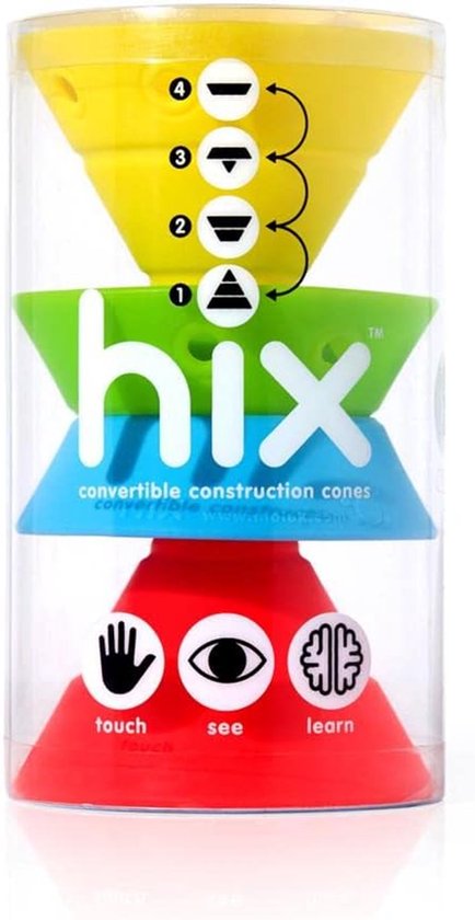 Constructie Kegels - Bouwstenen Siliconen - Creatief Spelen - Zachte Flexibele Vormen - 82 cm Doorsnede - Tropische Kleuren van Merkloos