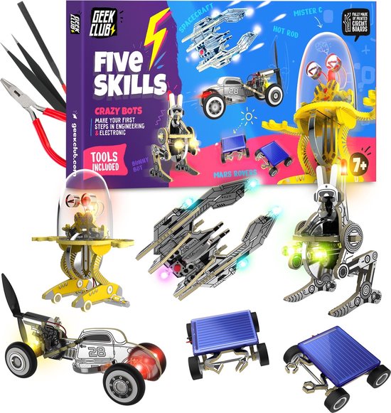 Crazy Bots - Tools inclusief - Electronica - Bouwsets - Tech4kids van Tech4kids