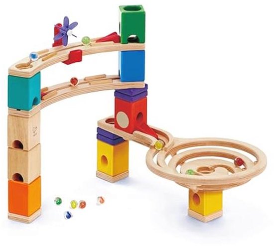 Creatieve Kogelbaan Starter Set met 27 Houten Onderdelen voor Kinderen vanaf 4 Jaar van Merkloos