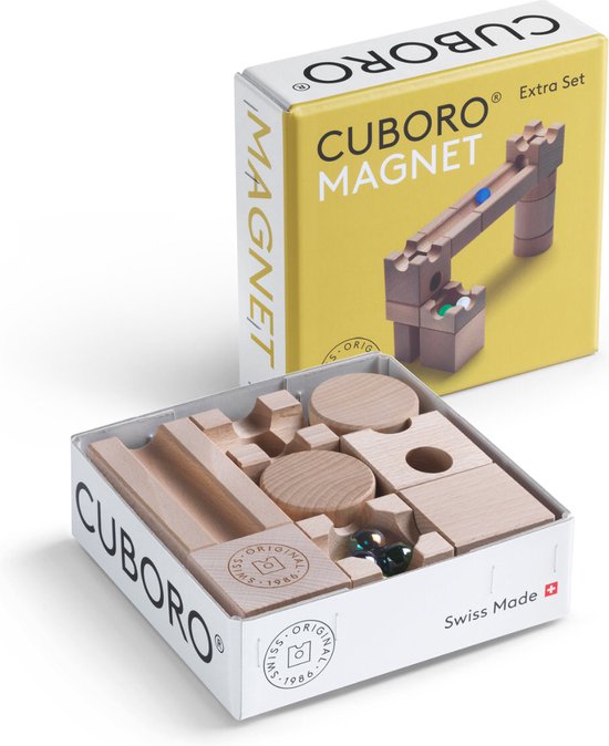 Cuboro knikkerbaan extra set magnetische blokken Magnet van Cuboro