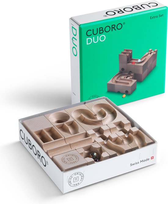 Cuboro uitbreiding knikkerbaan Extra Set Duo van Cuboro