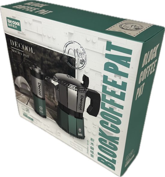 Decool - Espresso Mokka - Koffiezetapparaat - Bouwset - Lego compatibel - 612 onderdelen - bouwdoos - koffie - blokjes van Decool