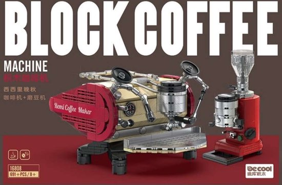 Decool - Siciliaans latte - Koffie machine - Bouwset - lego compatibel - 16808 - 691 onderdelen van Decool