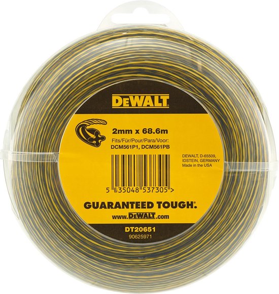 DeWALT DT20651 Grastrimmerdraad 2mm x 68.8m van DeWalt