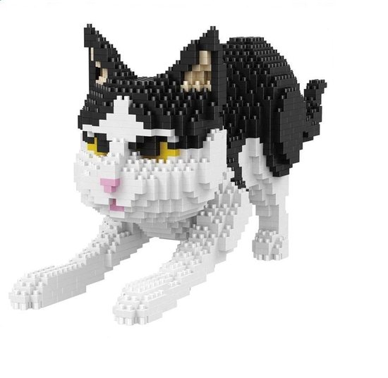 Diamond Bricks Spelende kat van Trendiy Art