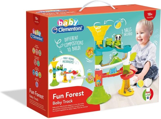 Dieren Toren met Stuiterballen - Stapelbaar Knikkerbaan Speelgoed voor Baby's van Merkloos