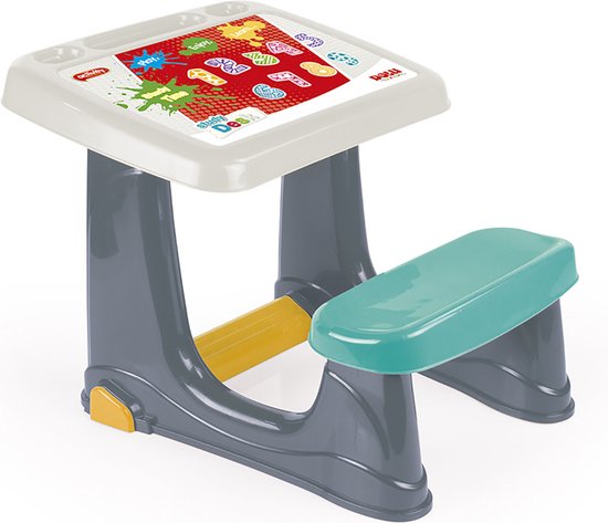 Dolu 2663 Bureau voor Kinderen 50x77x57 Grijs/Blauw/Wit van DOLU