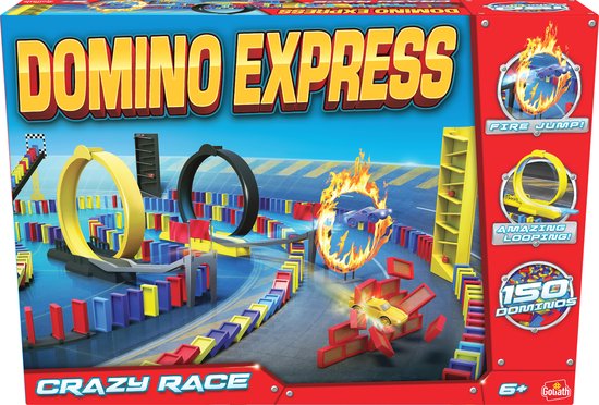 Domino Express Crazy Race - Constructiespeelgoed - Dominopakket van Jumbo