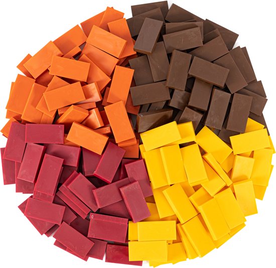 Domino stenen Don Domino herfst kleurenmix (200 steentjes) van Goki