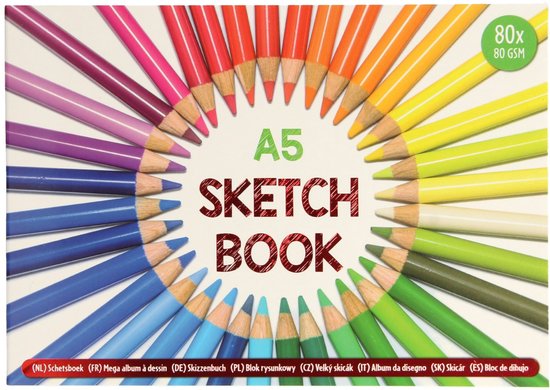 Drawing Book A5 80 Sheets van Merkloos