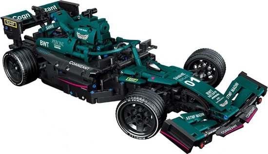 DrPhone Concept Power X2 - Racewagen Kit - 1089 stuks - High-Tech Bouwstenen Kit – Realistisch Racing Model Volwassenen - Groen van DrPhone