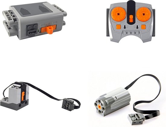 DW4Trading Afstandbestuurbare Motor met Receiver, Controller en Batterijhouder - Compatibel met Grote Merken van DW