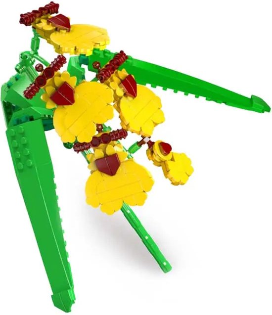 DW4Trading Bloemenboeket Bouwset Dansende Pop Orchidee - 237 Stukjes van DW