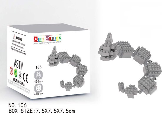 DW4Trading Nanoblocks Miniblocks 31 - Bouwset stenen - 135 stuks - Compatibel met grote merken van DW