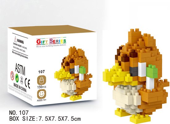 DW4Trading Nanoblocks Miniblocks 32 - Bouwset stenen - 156 stuks - Compatibel met grote merken van DW