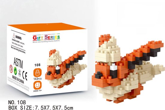 DW4Trading Nanoblocks Miniblocks 33 - Bouwset stenen - 108 stuks - Compatibel met grote merken van DW