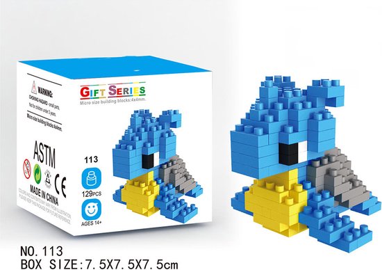 DW4Trading Nanoblocks Miniblocks 37 - Bouwset stenen - 129 stuks - Compatibel met grote merken van DW