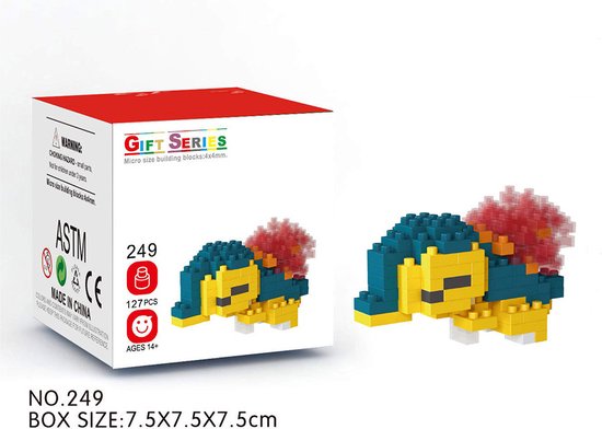 DW4Trading Nanoblocks Miniblocks 51 - Bouwset stenen - 127 stuks - Compatibel met grote merken van DW