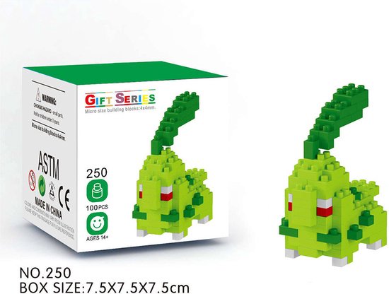 DW4Trading Nanoblocks Miniblocks 52 - Bouwset stenen - 100 stuks - Compatibel met grote merken van DW