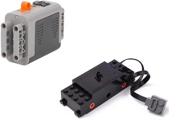 DW4Trading Trein Motor + Batterijhouder 6x AA Serie 88002 + 8881 - Compatibel met Grote Merken van Merkloos