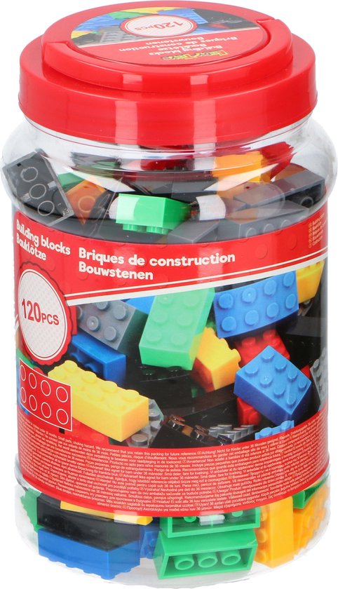 Eddy Toys Bouwblokjes - 120 stuks - 2x4 stenen - te combineren met bijv. Lego van Eddy Toys