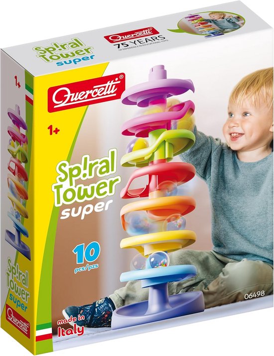 Educatieve Knikkerbaan Toren met 7 Spiralen voor Kinderen vanaf 18 Maanden van Playgo