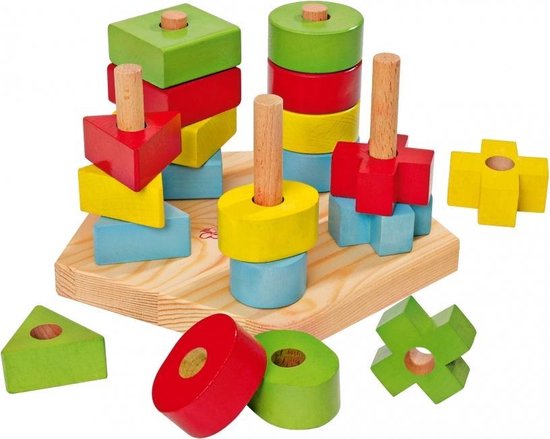 Eichhorn - Stapelspel - 21 Stuks - Houten speelgoed - vanaf 1 jaar van Eichhorn