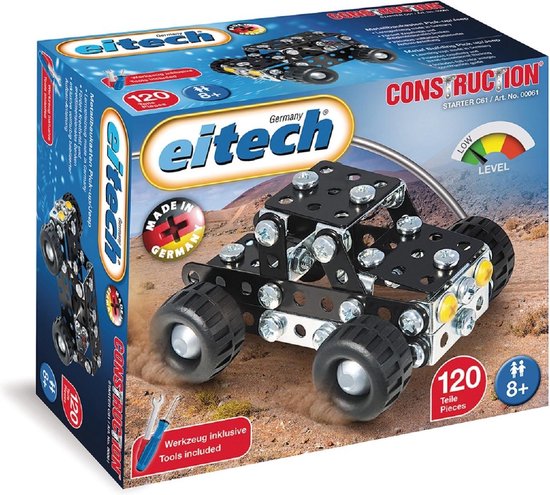 Eitech Constructieset Pick-up / Jeep Staal Zwart 122-delig van EITECH