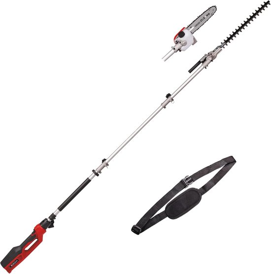 Elektrische telescoop tuin-multitool met heggenschaar en kettingzaag - 900 W, 2,60 m van Gardebruk