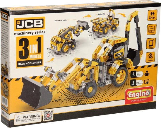 Engino JCB - Laadvoertuigen, 3in1 van Engino