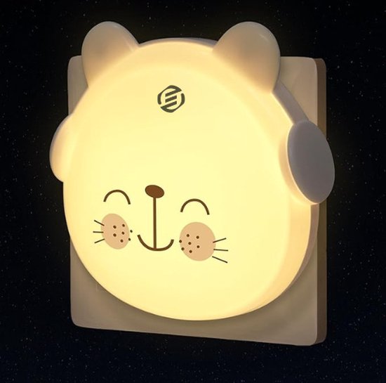 Equivera Nachtlampje Baby - Kinder Nachtlampje - Bedlampje - Slaaphulp Kinderen - Babykamer lampje - Kinderkamer Lampje van Equivera