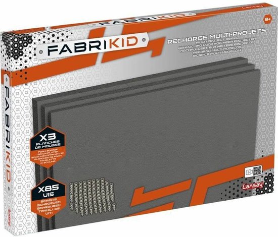 Fabrikid - Multi-Project Refill - Jongensspeelgoed - Constructie - Vanaf 8 jaar - Lansay van Merkloos