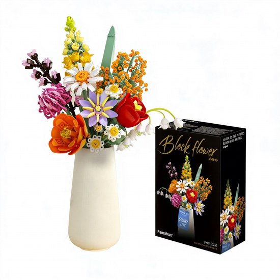 FEELO® Bloemenplanten Bouwblokken Set | Leuker dan LEGO, Creatieve DIY Mini Bloem Speelgoed voor Kinderen van Merkloos