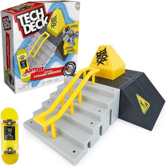 Fingerboard Skatepark - Mini Ramp Set - Trucs Oefenen - Modulair Ontwerp - 20x8x23 cm - Multi van Merkloos