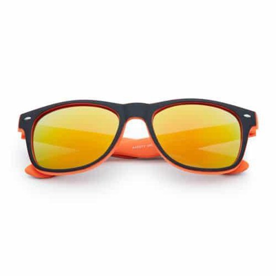 Freaky Glasses® – Classic Zonnebril - Festival Bril – Rave Zonnebril - UV400 – Dames – Heren - Oranje - Gele Spiegellenzen van Freaky Glasses