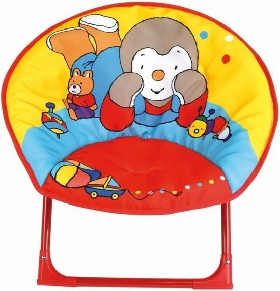 FUN HOUSE T'CHOUPI Maanzetel - Opvouwbaar - H.47 x B.54 x D.42 cm - Voor kinderen van Fun House